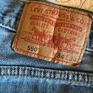 Levi's 550 Light Blue Denim Jeans